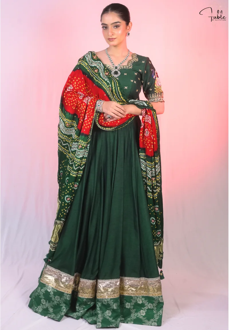 Green Lehenga