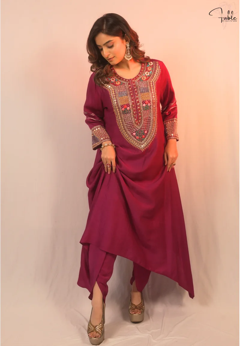 Wine Kurta