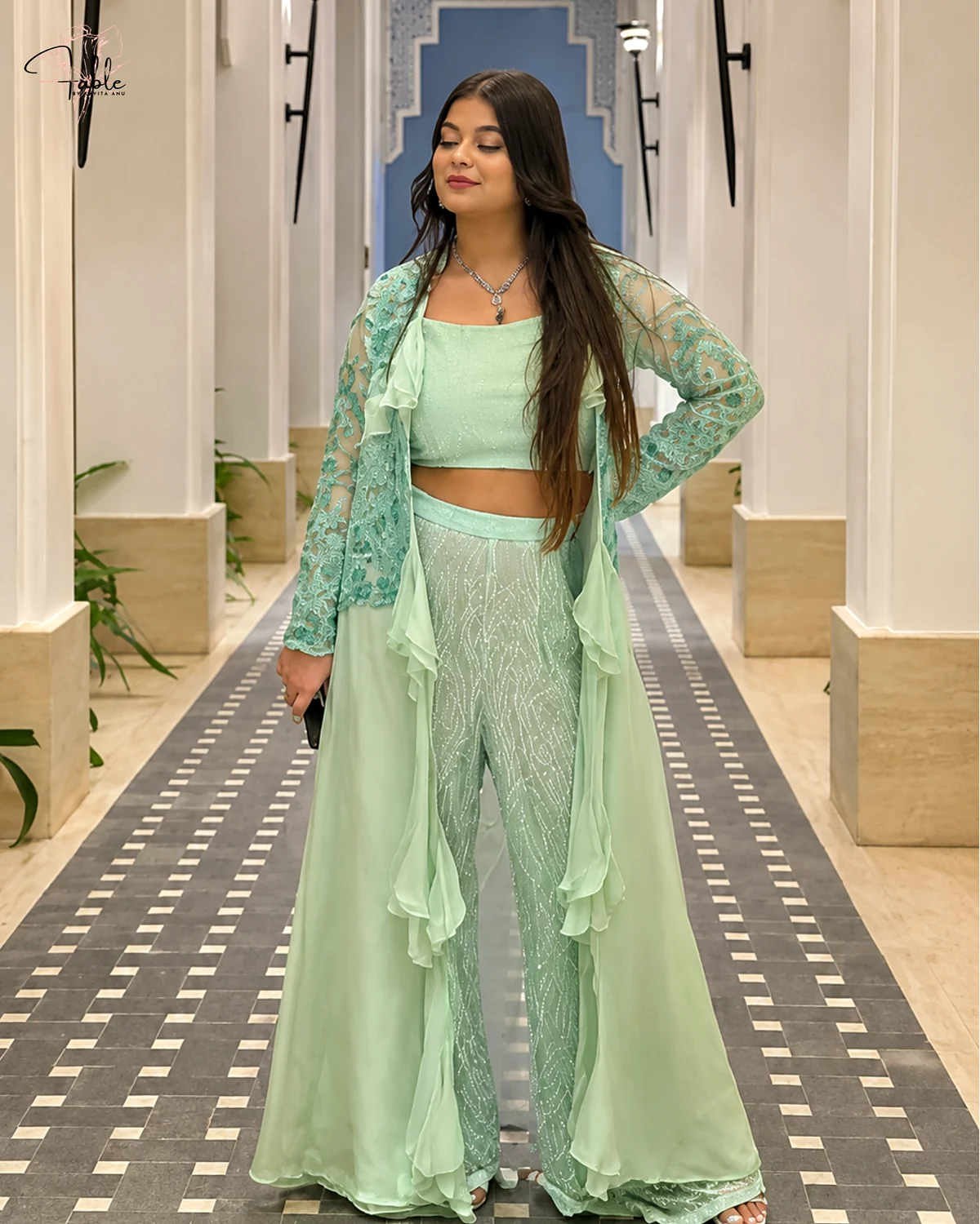 Green cape set
